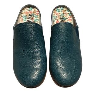 Alegria Teal Clogs